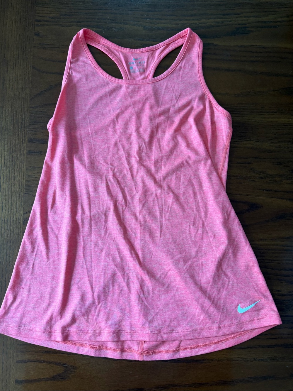 Nike Pink Racerback Training Tank with Swoosh